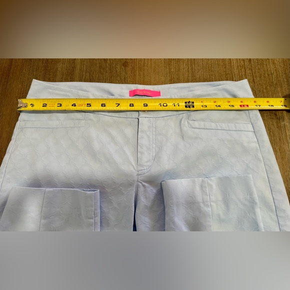 Lilly Pulitzer PowderBlue Textured Pants - Picture 4 of 6